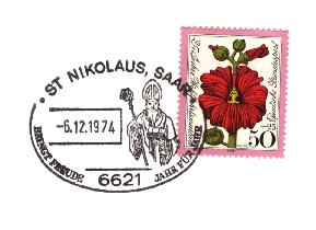 Briefmarke m. Stempel
